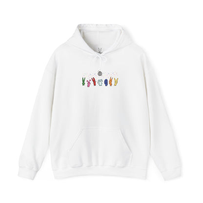 BUNNIES AT THE DISCO PARTY HOODIE